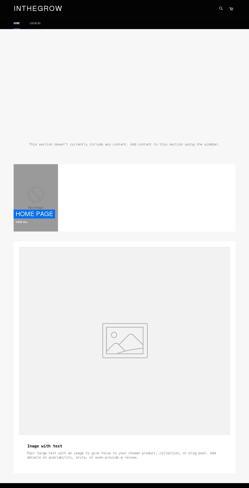 inthegrow.net shopify website screenshot