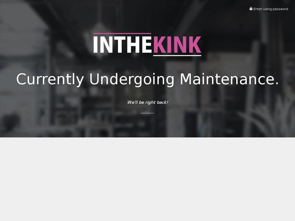 Inthekink Live - Do not Modify Shopify theme site example inthekink.com