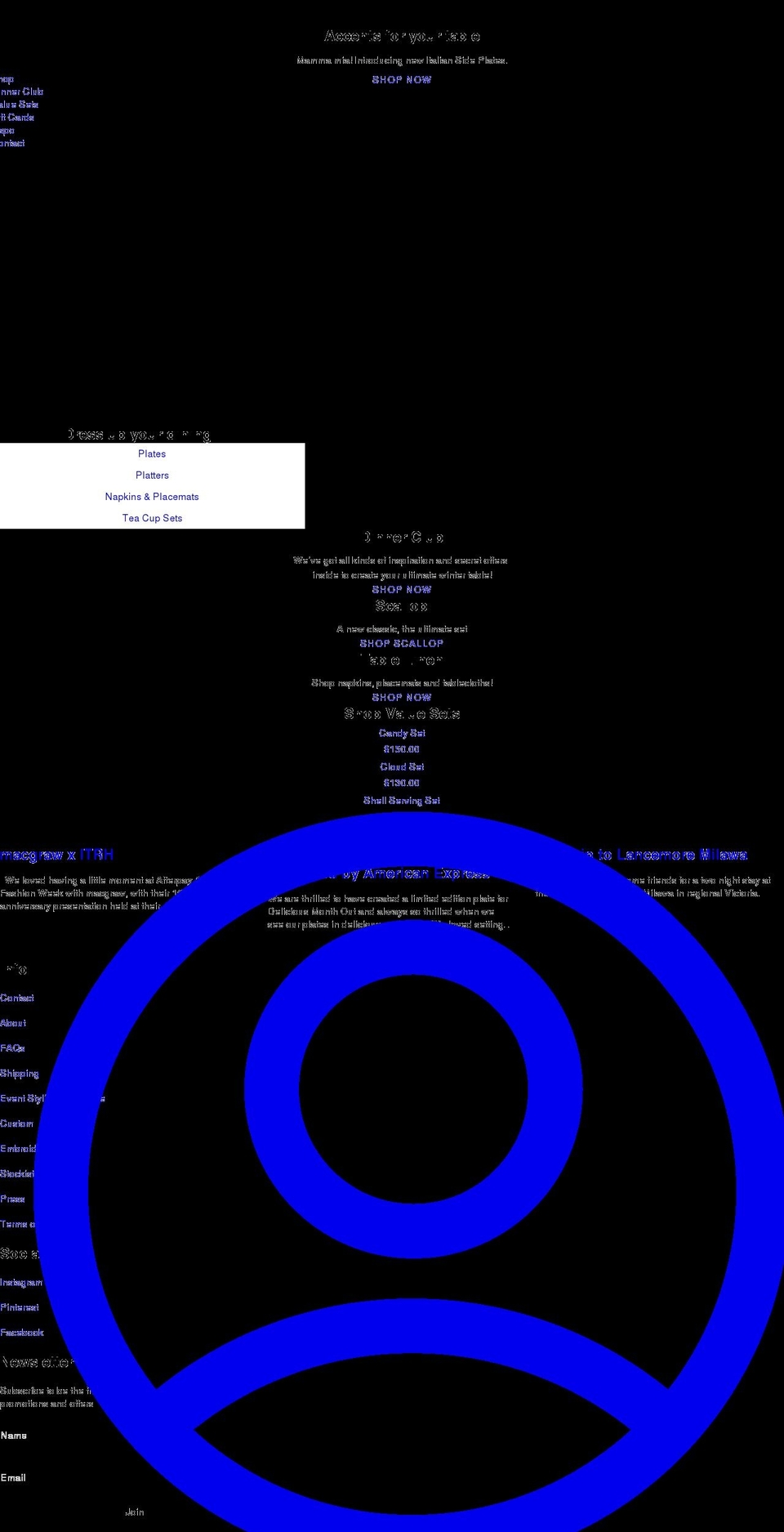 intheround.house shopify website screenshot