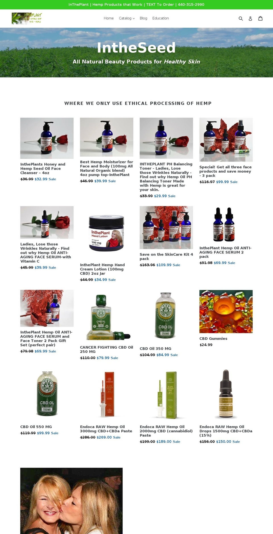 intheseed.com — Shopify storefront screenshot