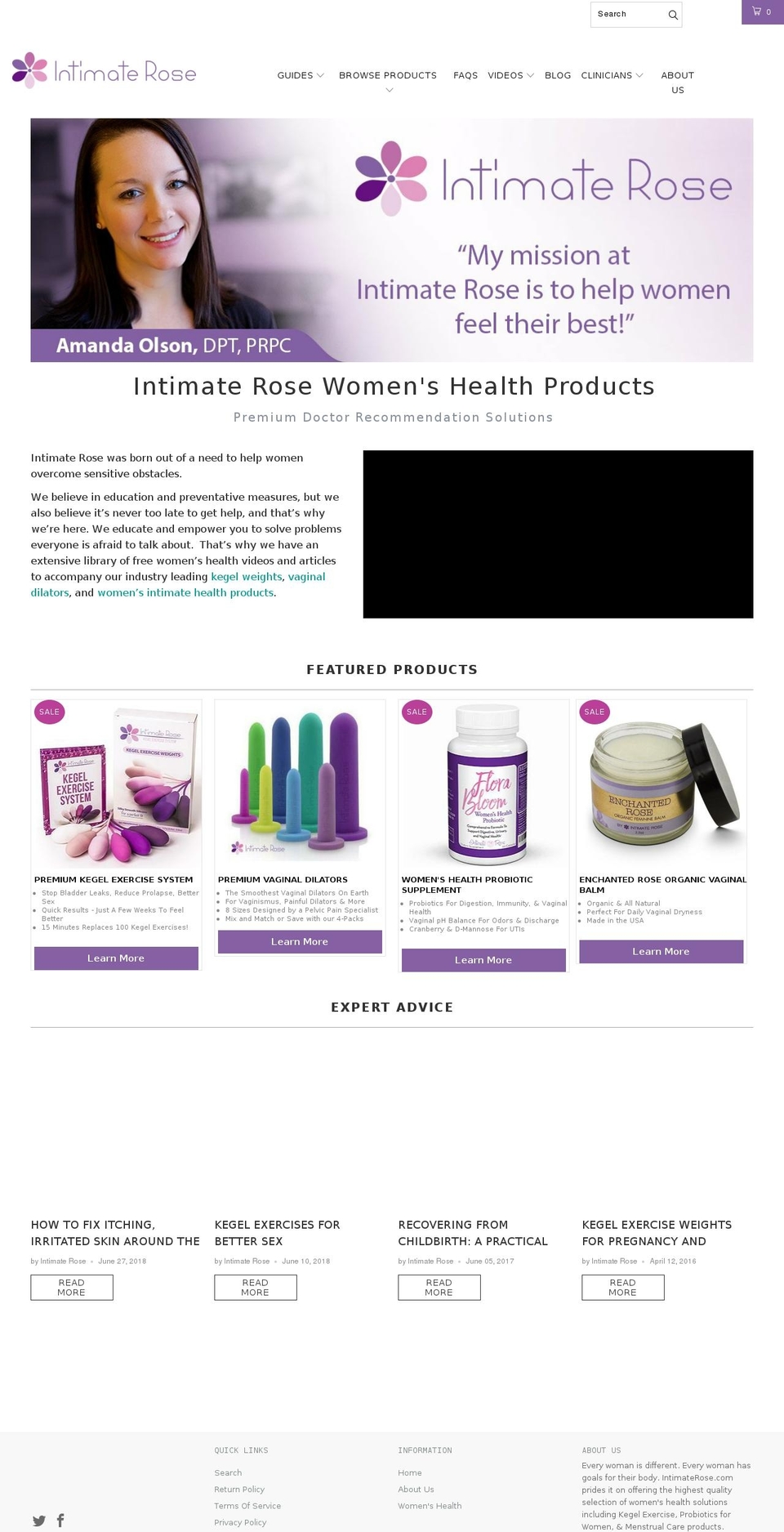 intimaterose.net shopify website screenshot
