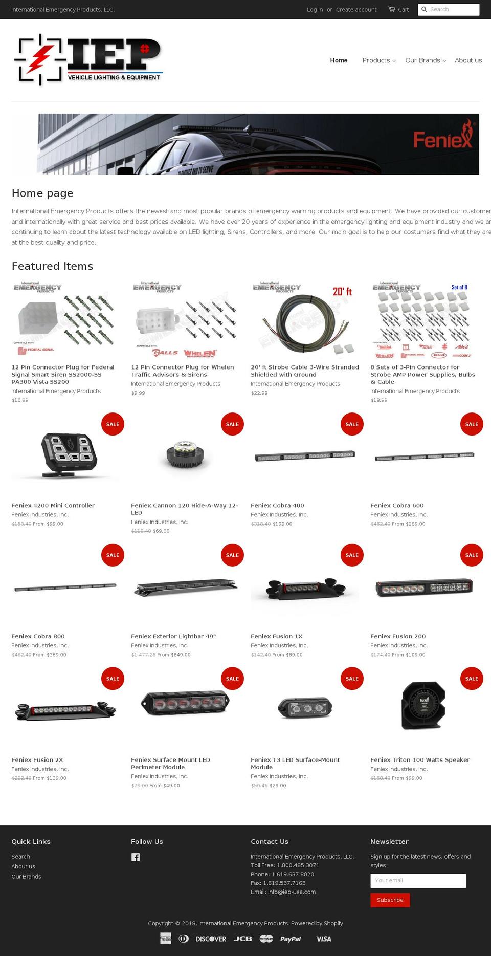 intlemergency.com — Shopify storefront screenshot