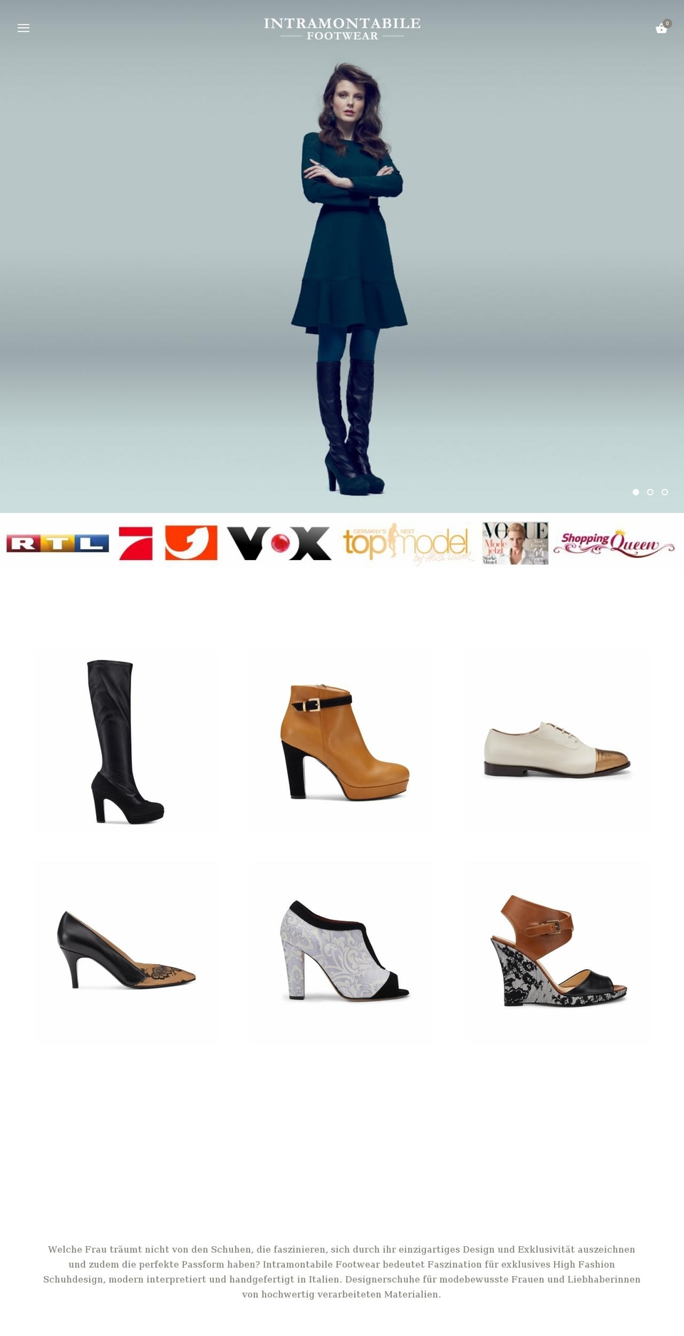 intramontabile.com shopify website screenshot