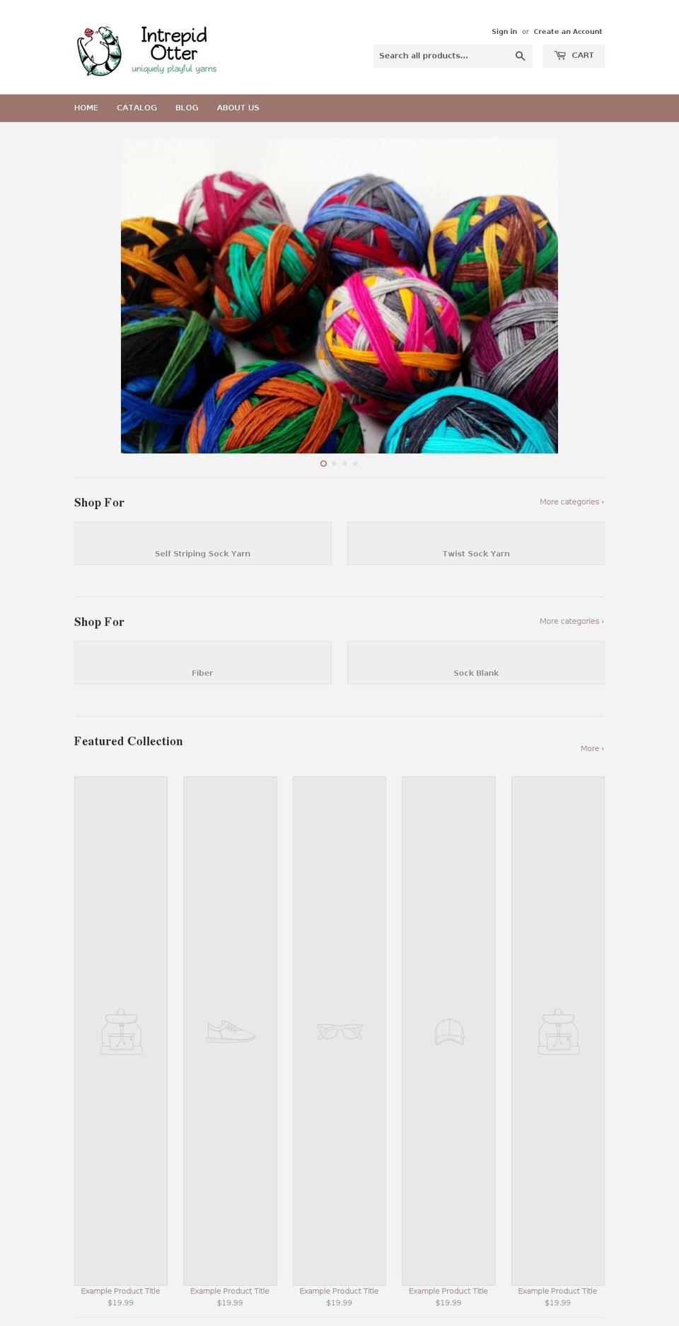 intrepidotter.com shopify website screenshot