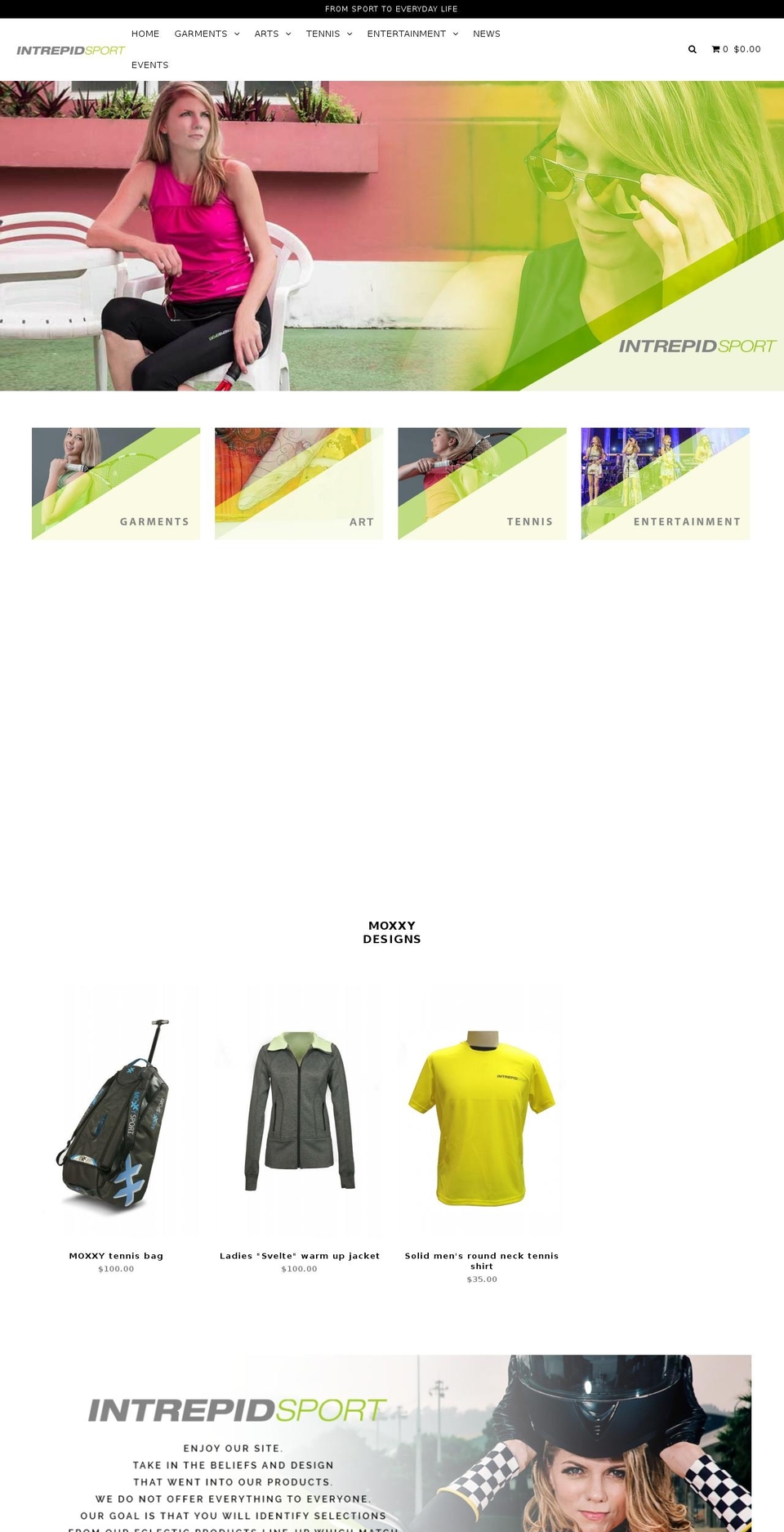 intrepidsport.com — Shopify storefront screenshot