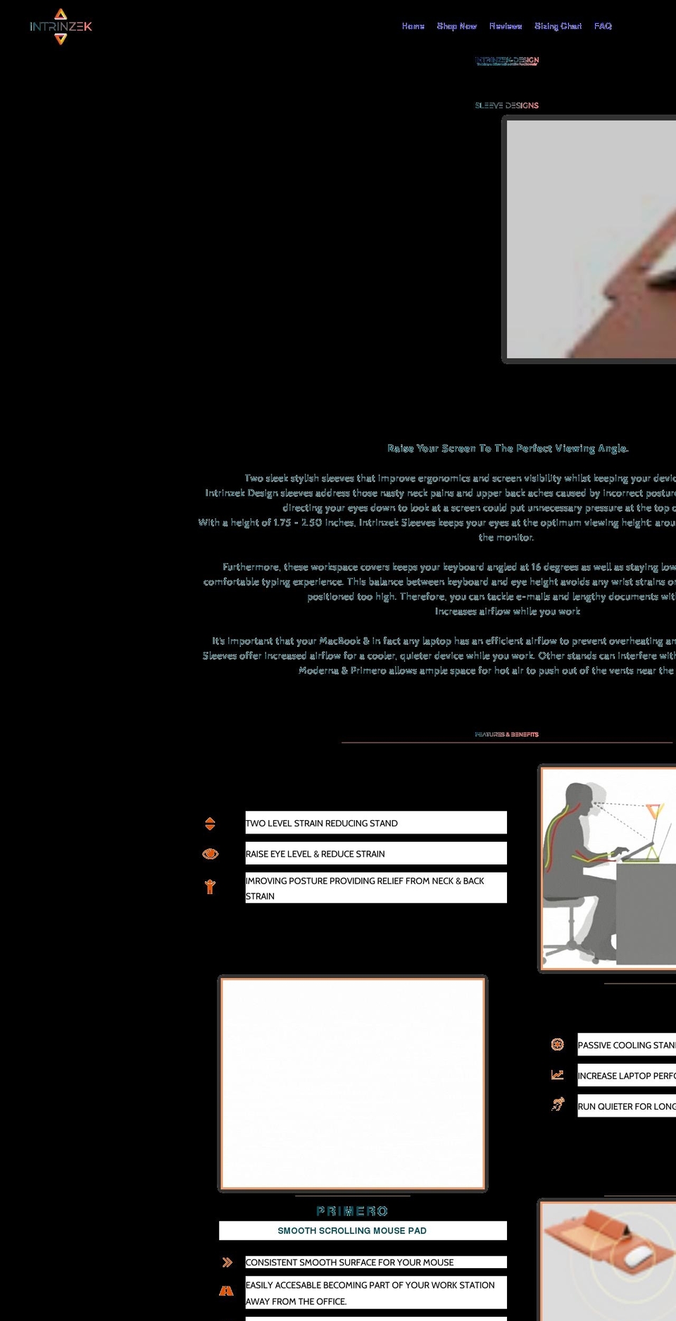 intrinzek.com shopify website screenshot