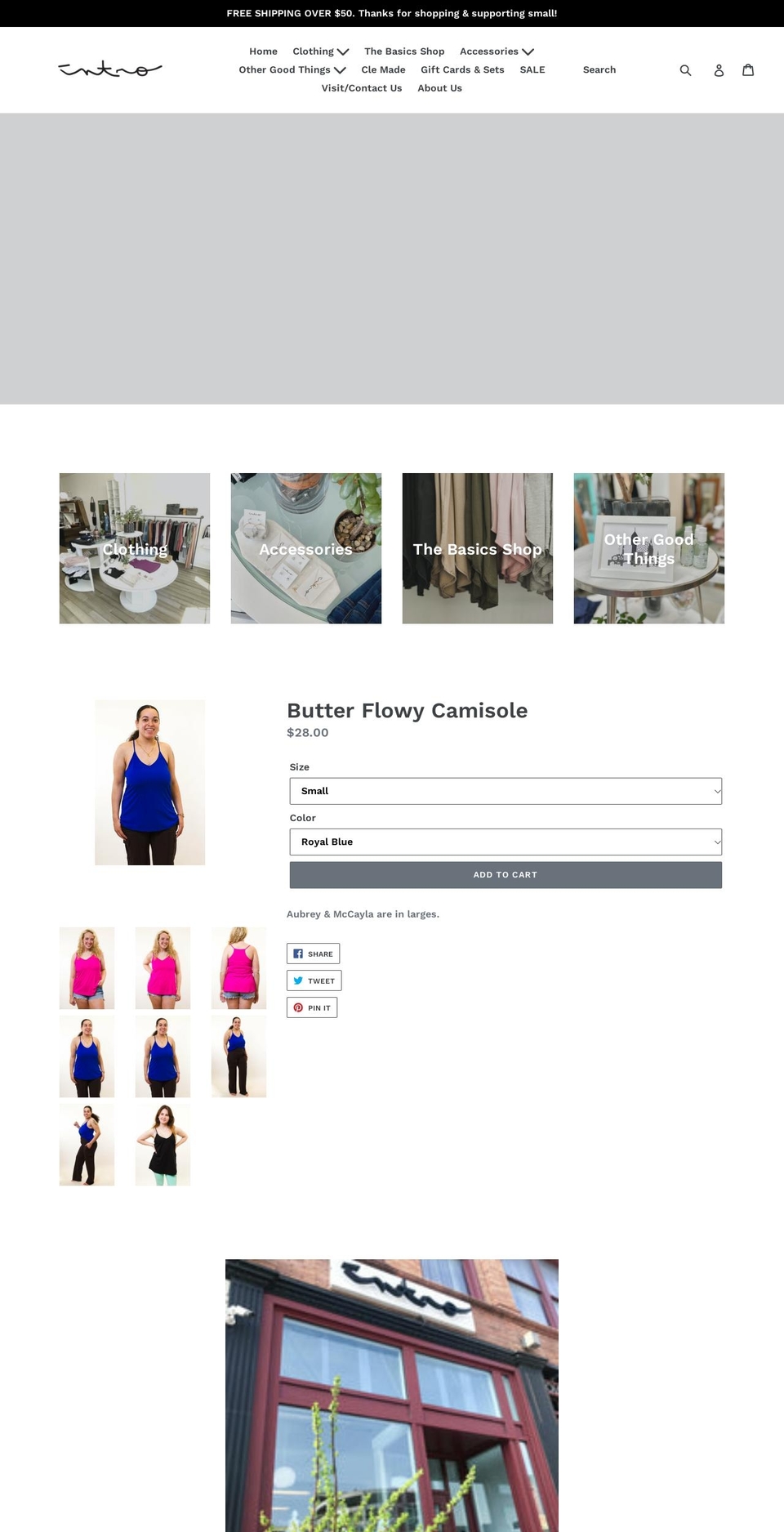 introboutique.com — Shopify storefront screenshot