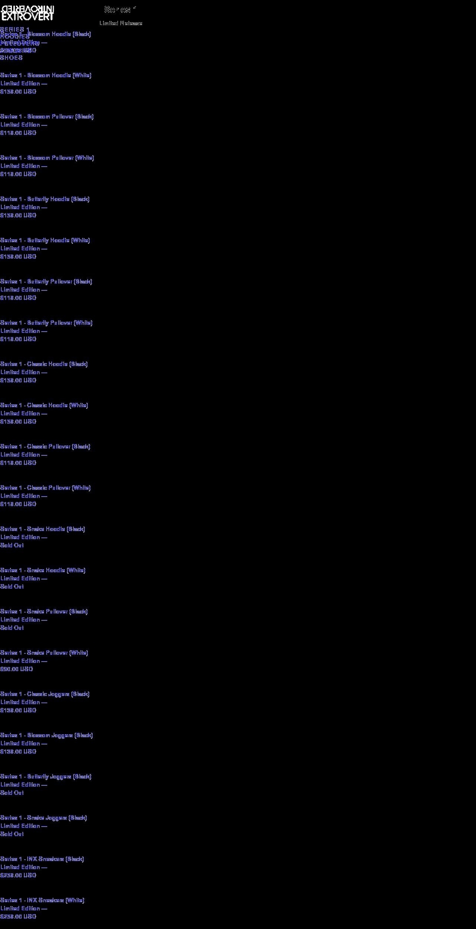 introvertedextrovert.com shopify website screenshot