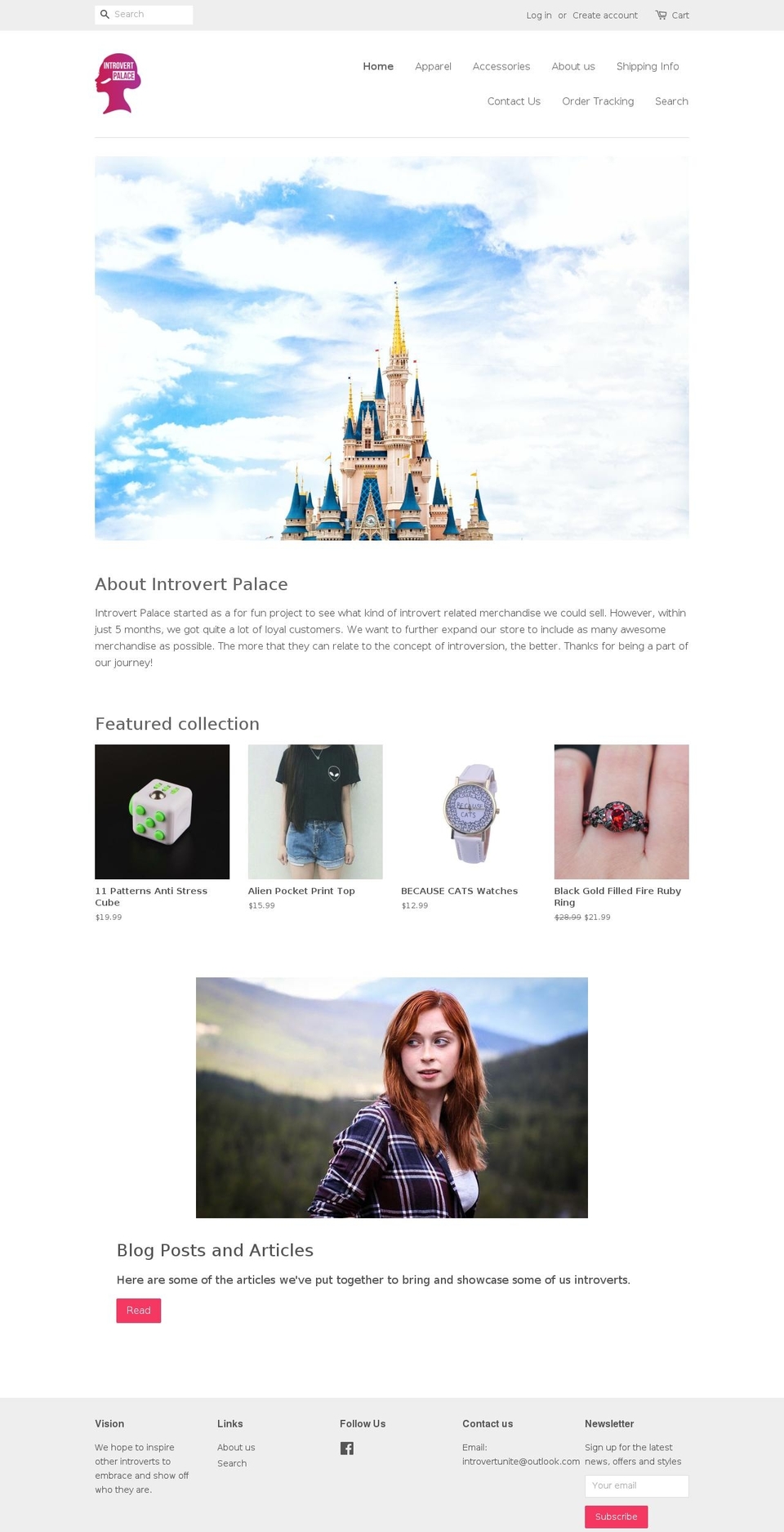 Fashionopolism Shopify theme site example introvertpalace.com