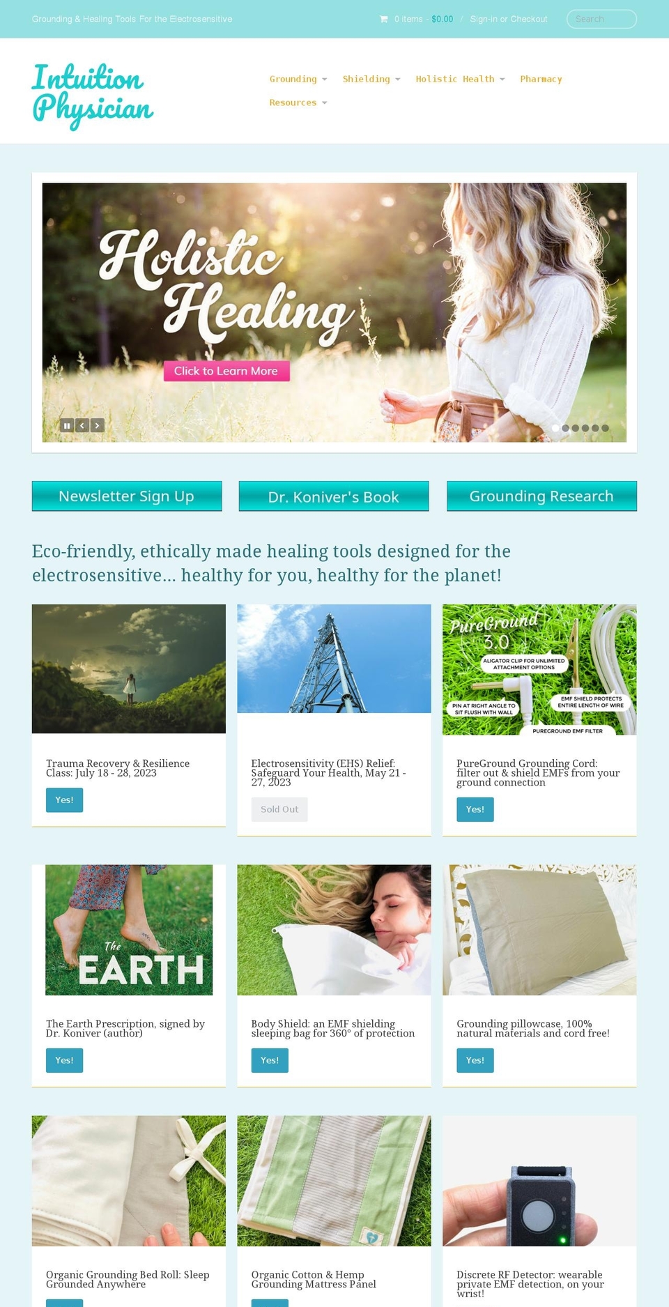 intuition-physician.myshopify.com shopify website screenshot