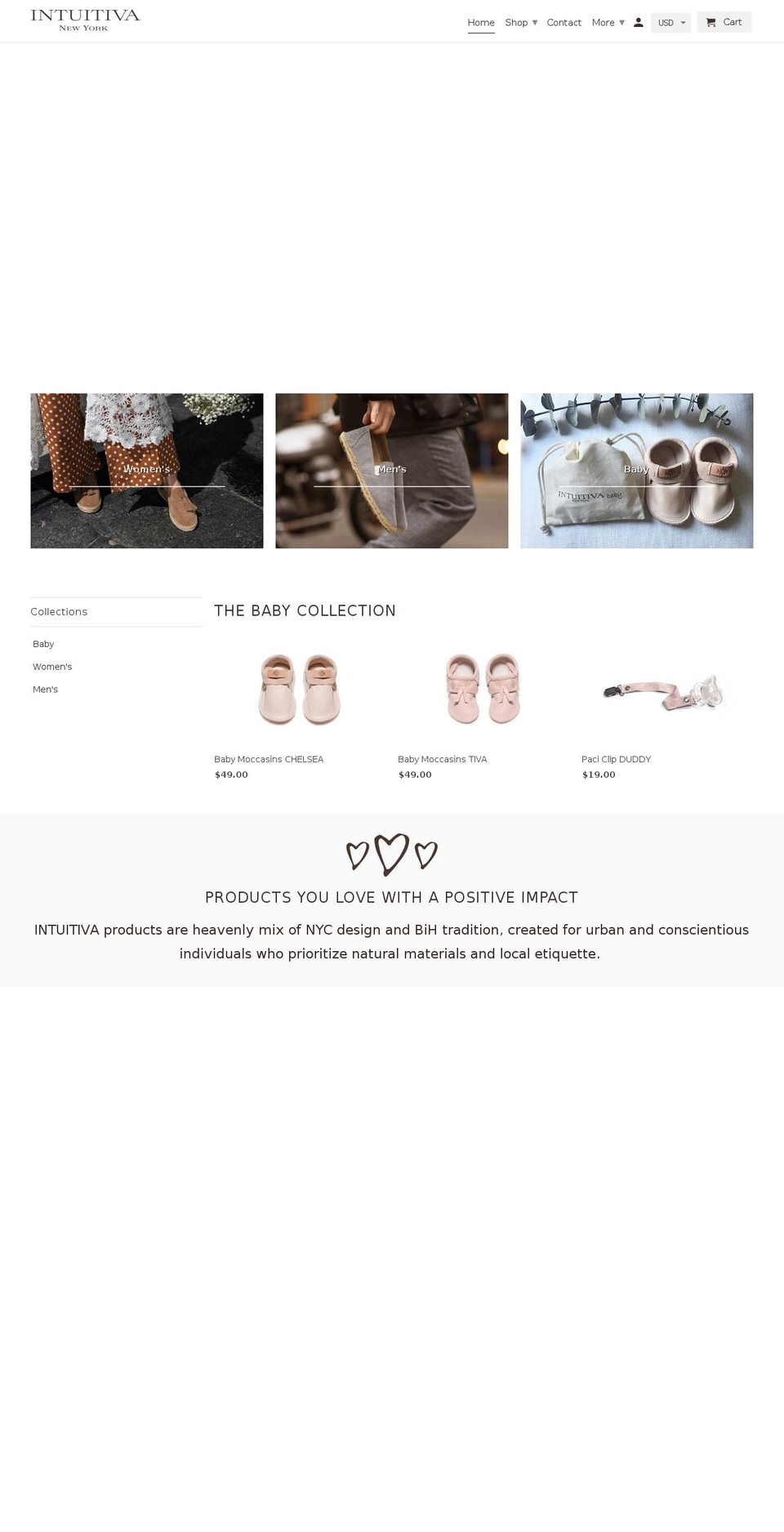 intuitivanyc.com — Shopify storefront screenshot