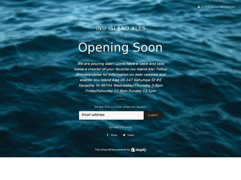 inuislandales.com shopify website screenshot