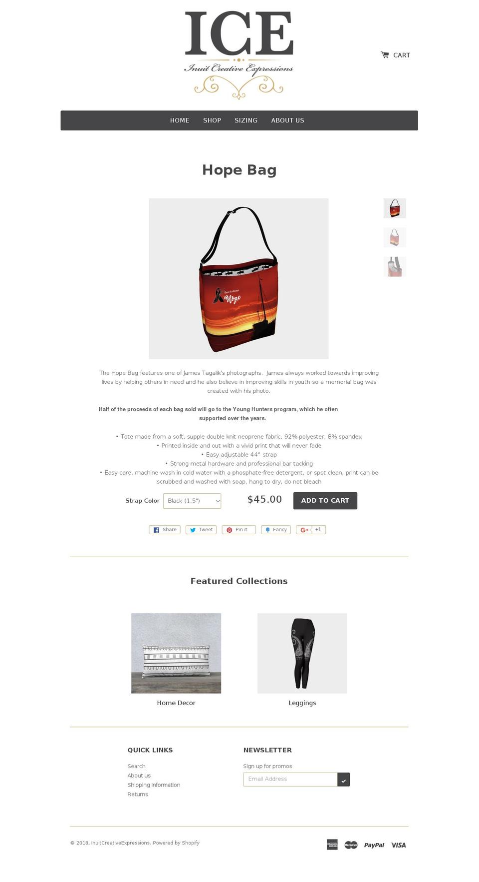 inuitcreativeexpressions.com shopify website screenshot
