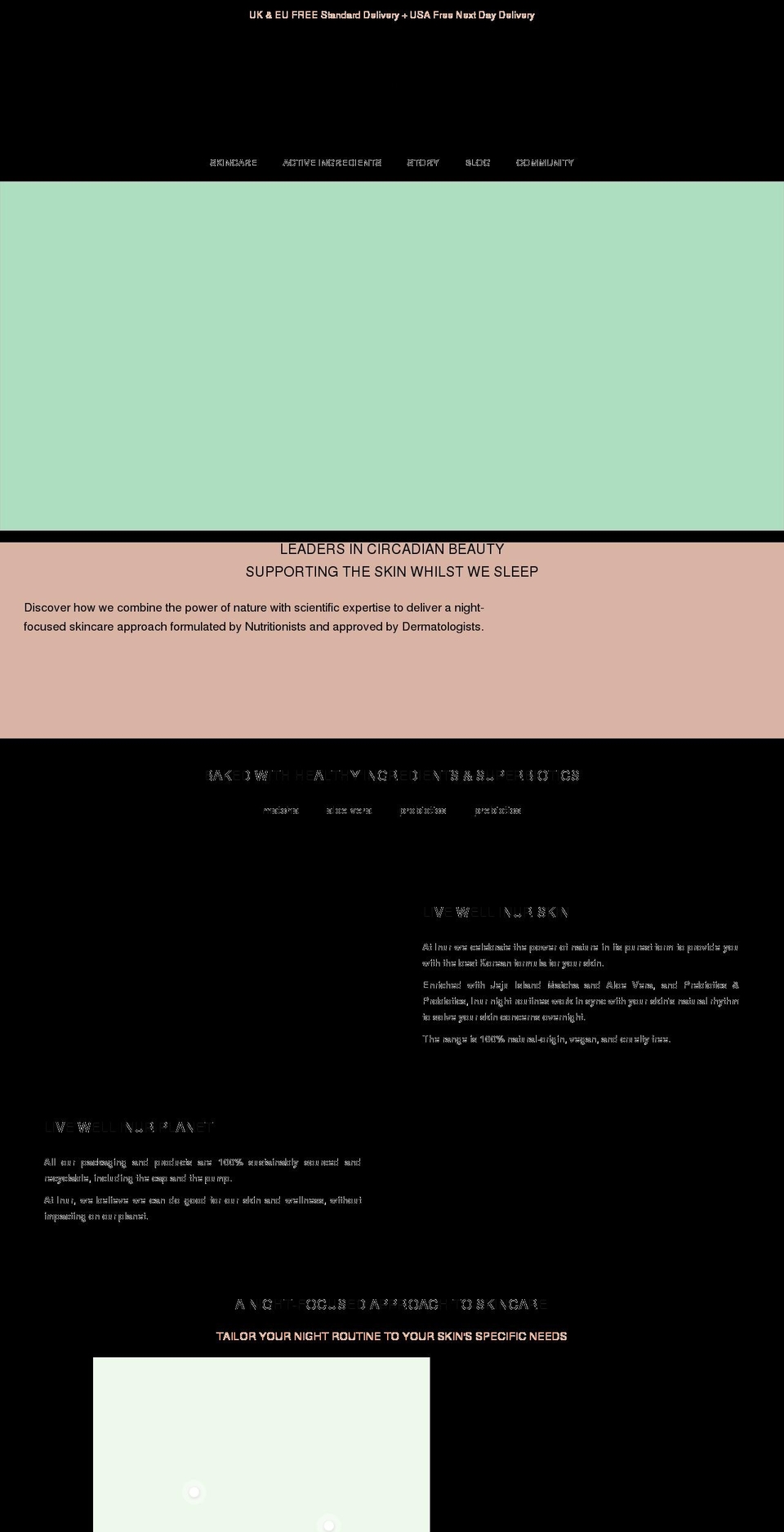 inurbeauty.com shopify website screenshot