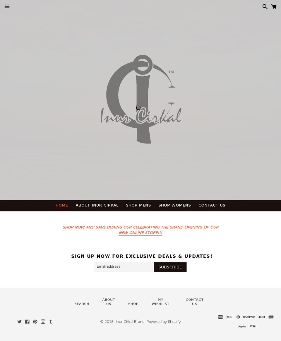 inurcirkalonline.com — Shopify storefront screenshot