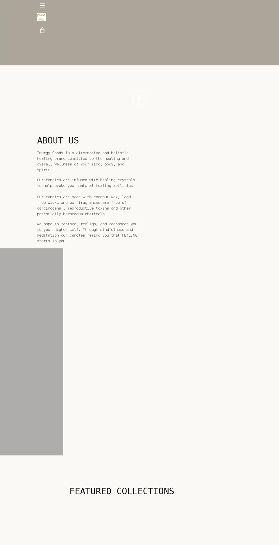 inurgygoods.com shopify website screenshot