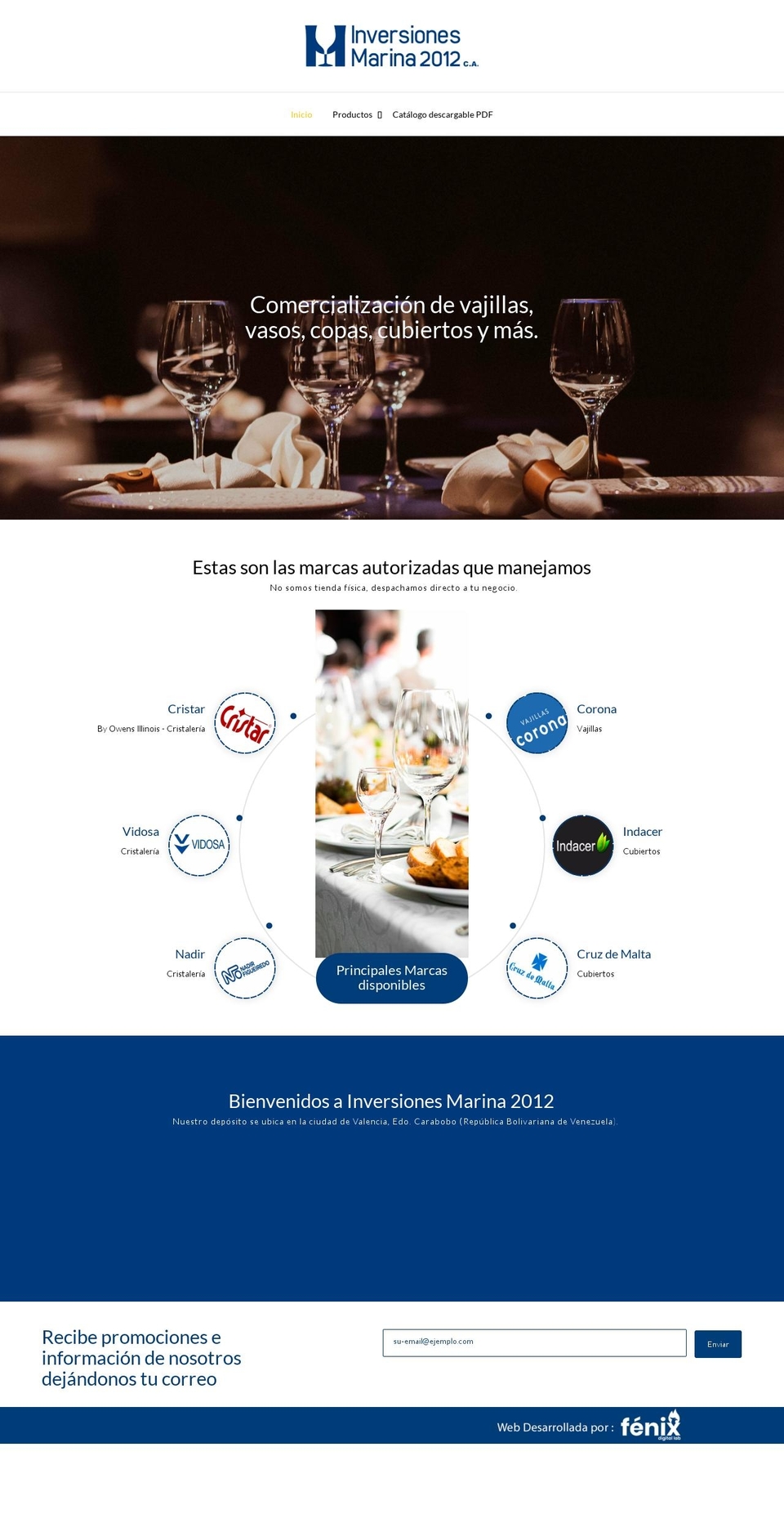 inversionesmarina2012.com shopify website screenshot