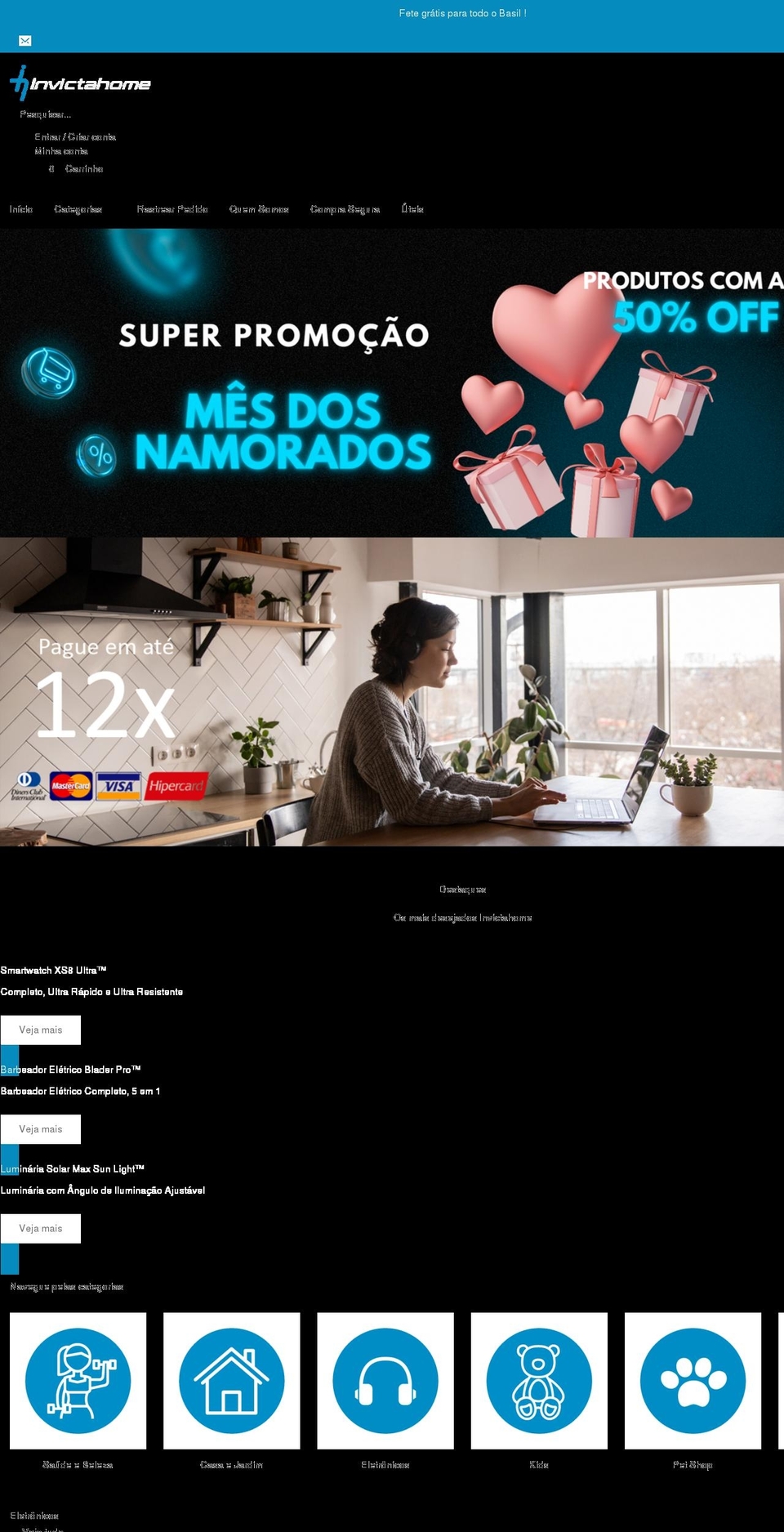 Expert Criativos® - Theme Shopify theme site example invictahome.com