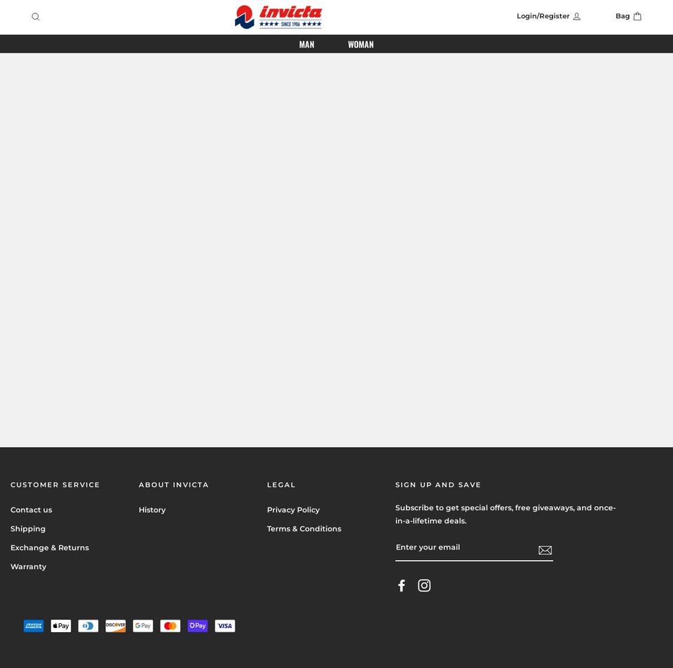 invictausa.store shopify website screenshot