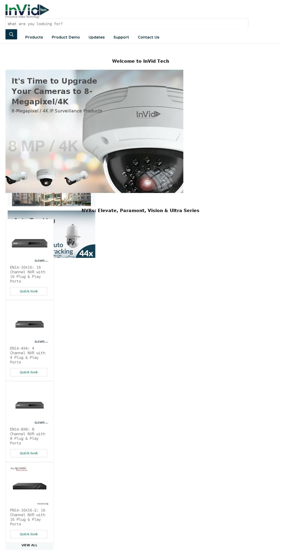 invidtech.com shopify website screenshot