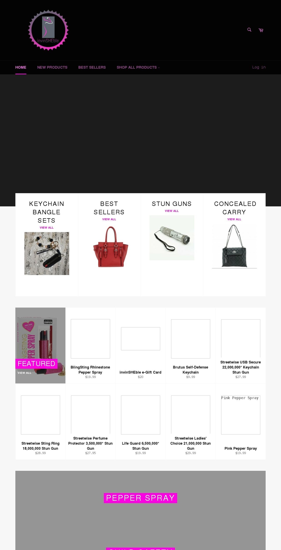 invinsheble.com shopify website screenshot