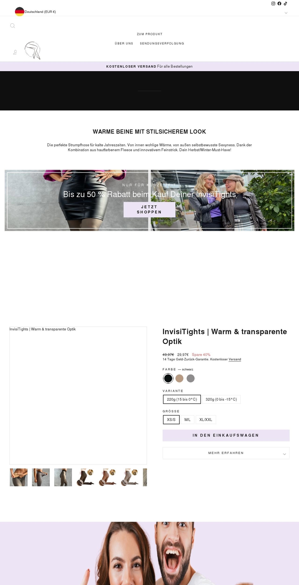 invisitights.com shopify website screenshot