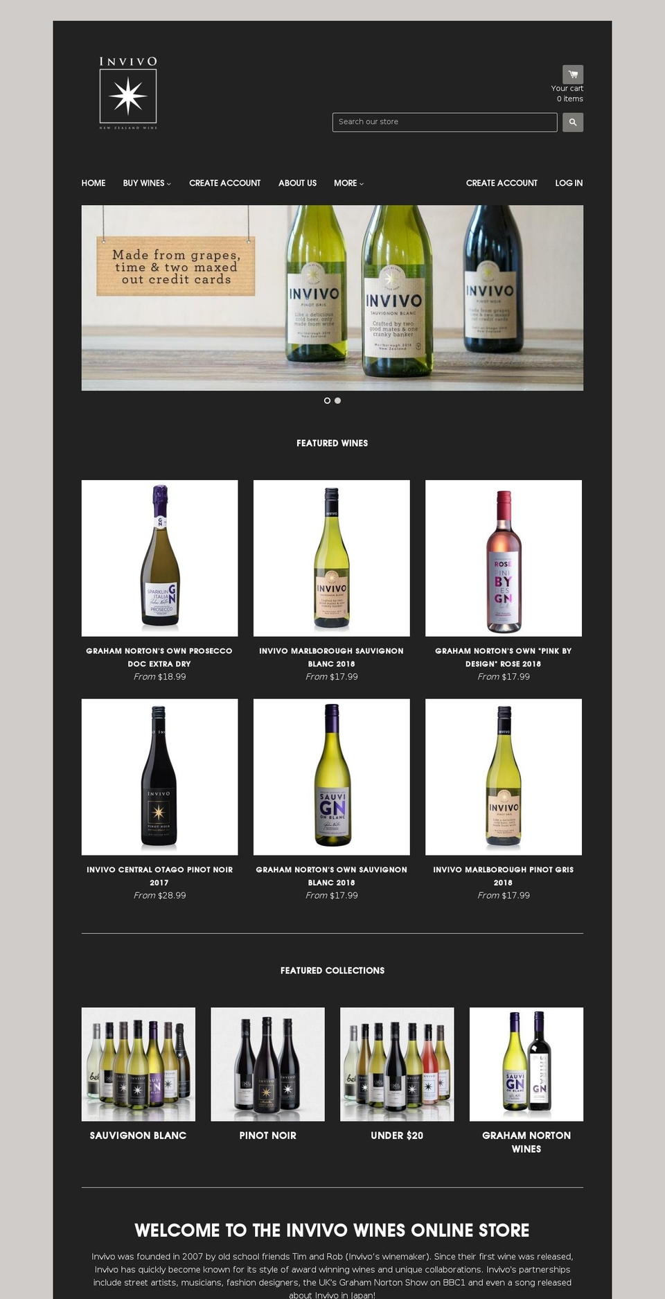 invivostore.com shopify website screenshot
