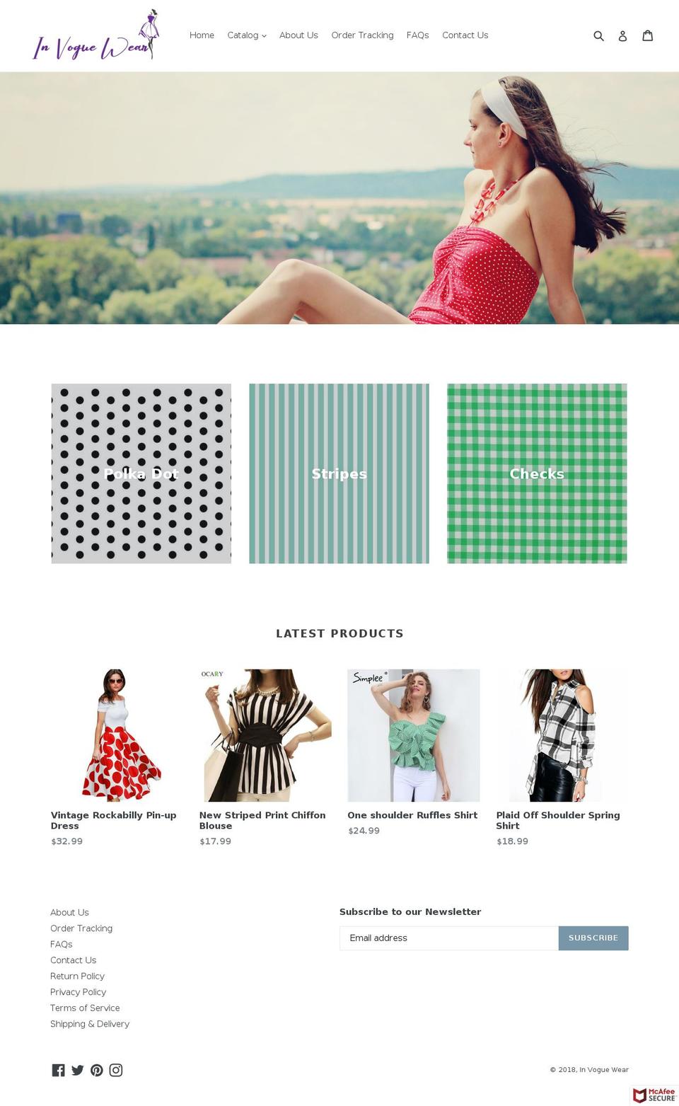 invoguewear.com shopify website screenshot