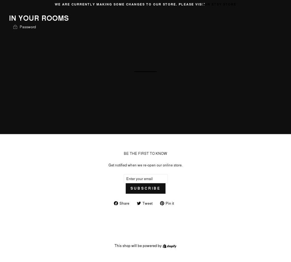 inyourrooms.com shopify website screenshot