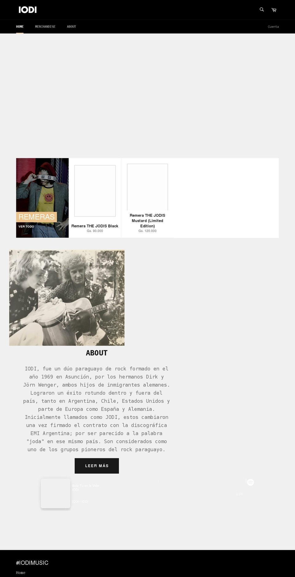iodi-music.com shopify website screenshot