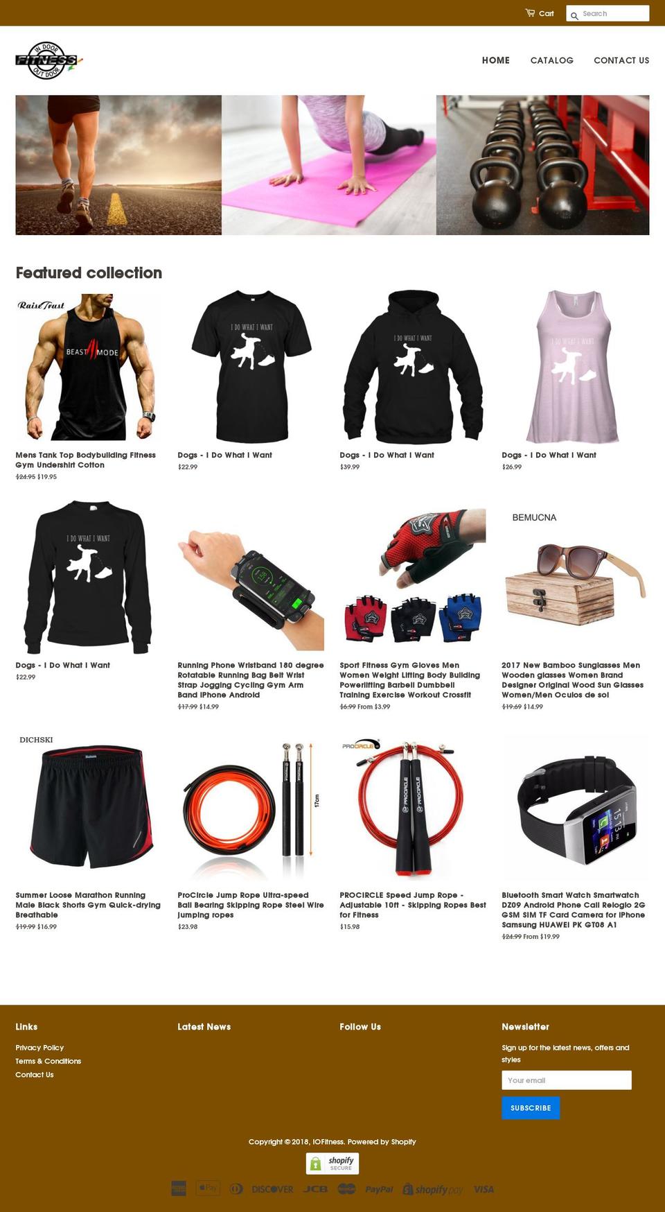 iofitness.net shopify website screenshot