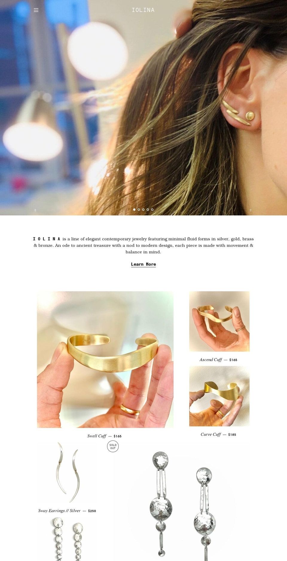 iolina.com shopify website screenshot
