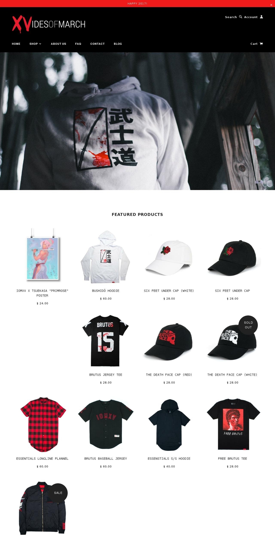 iomxv.com shopify website screenshot