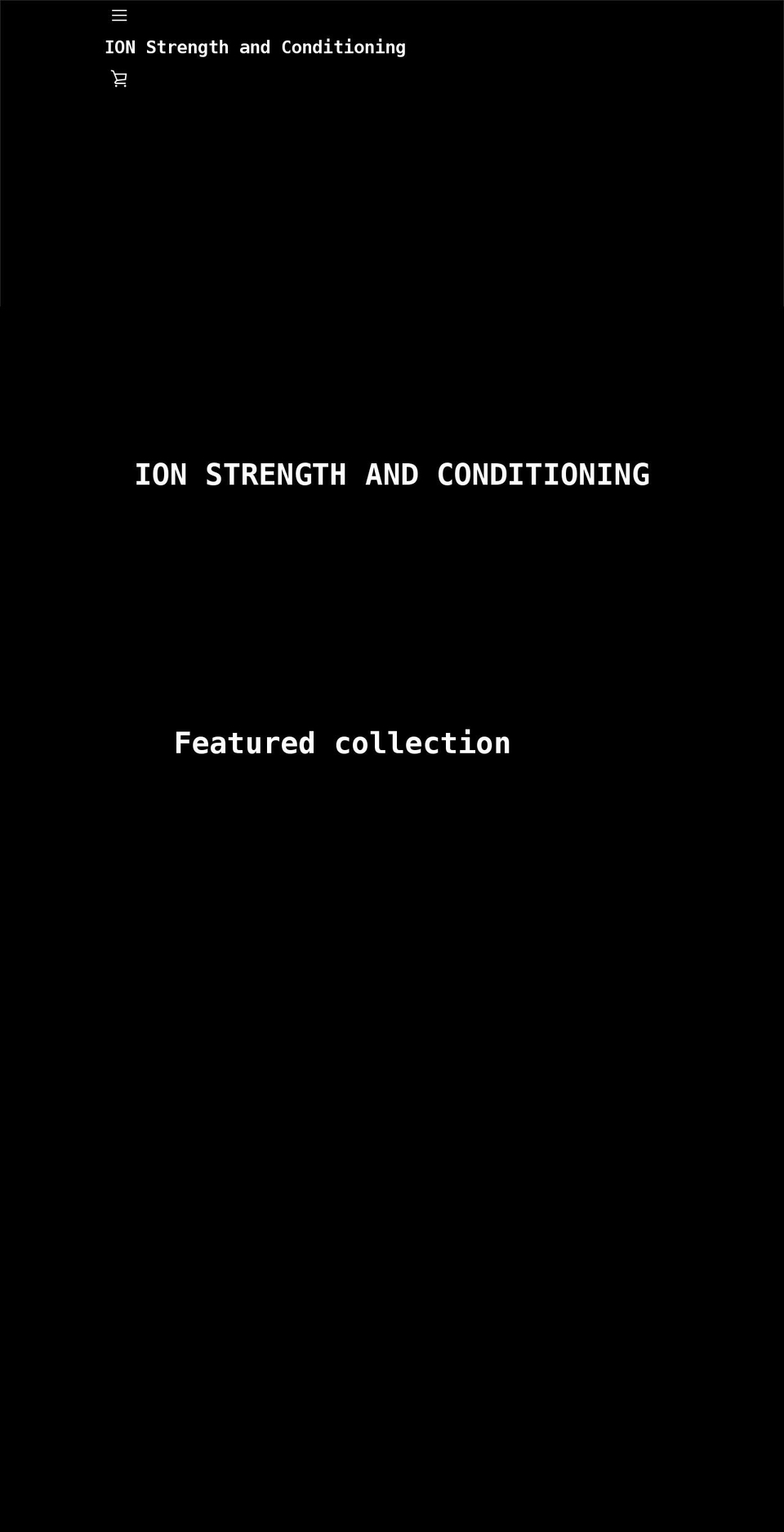 ion-strength-and-conditioning.myshopify.com shopify website screenshot
