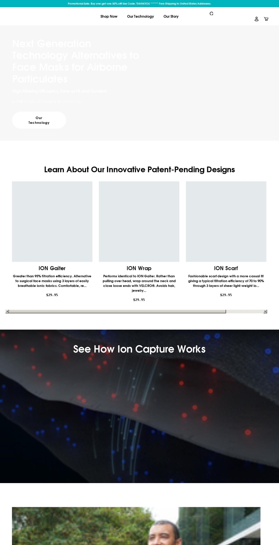 ionclairety.com shopify website screenshot