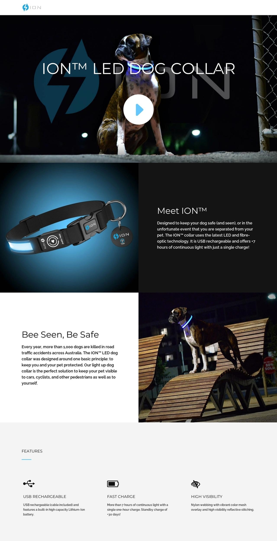 iondogs.com.au shopify website screenshot