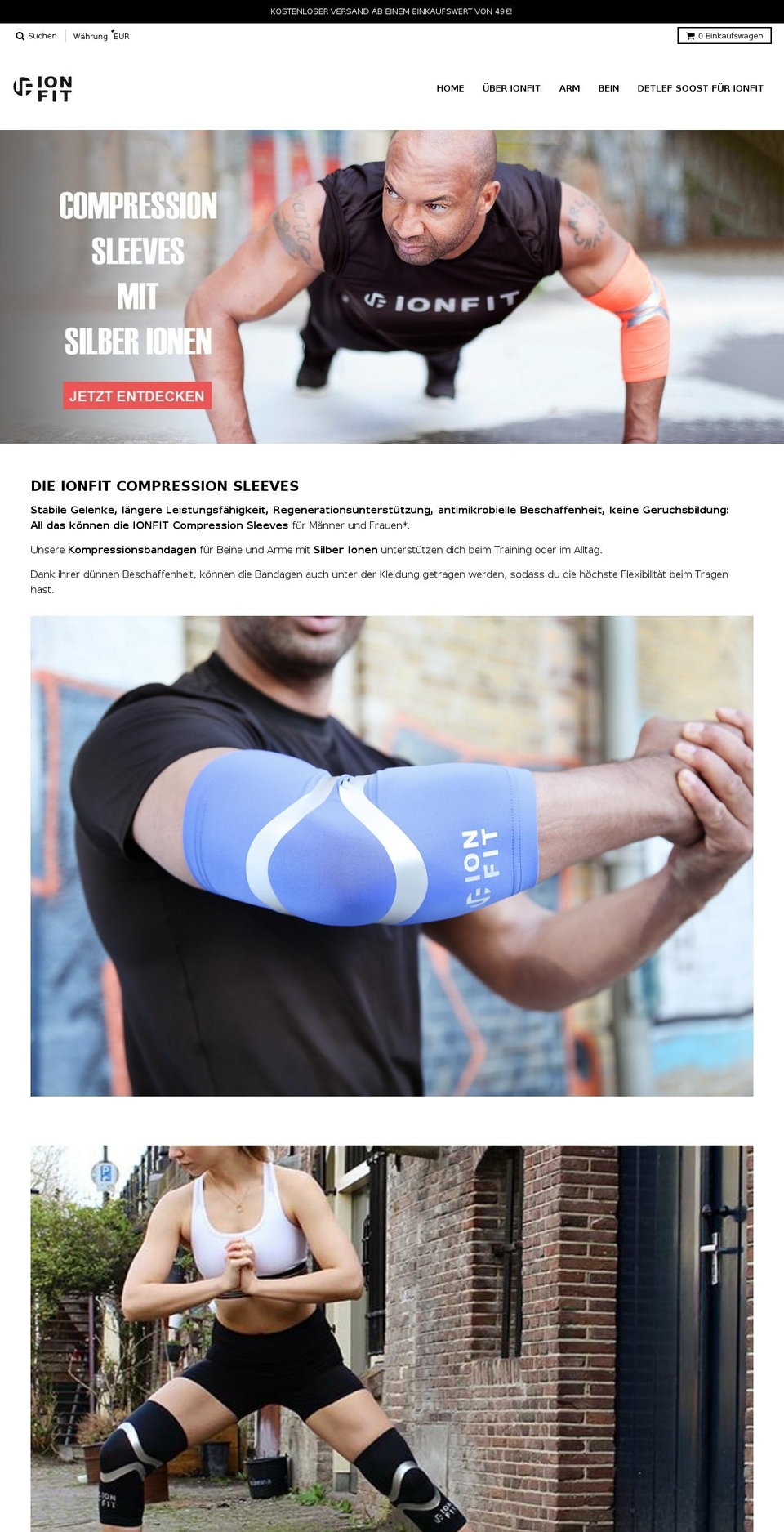 ionfit.com — Shopify storefront screenshot
