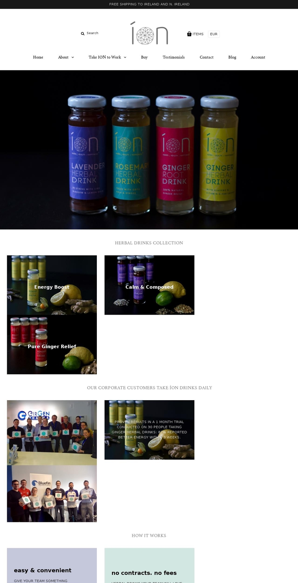 ionherbs.com — Shopify storefront screenshot