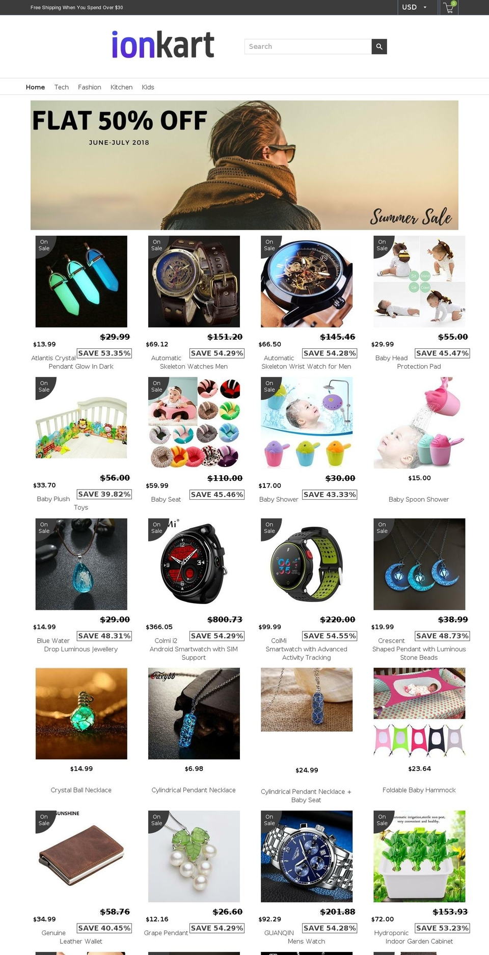 ionkart.com — Shopify storefront screenshot
