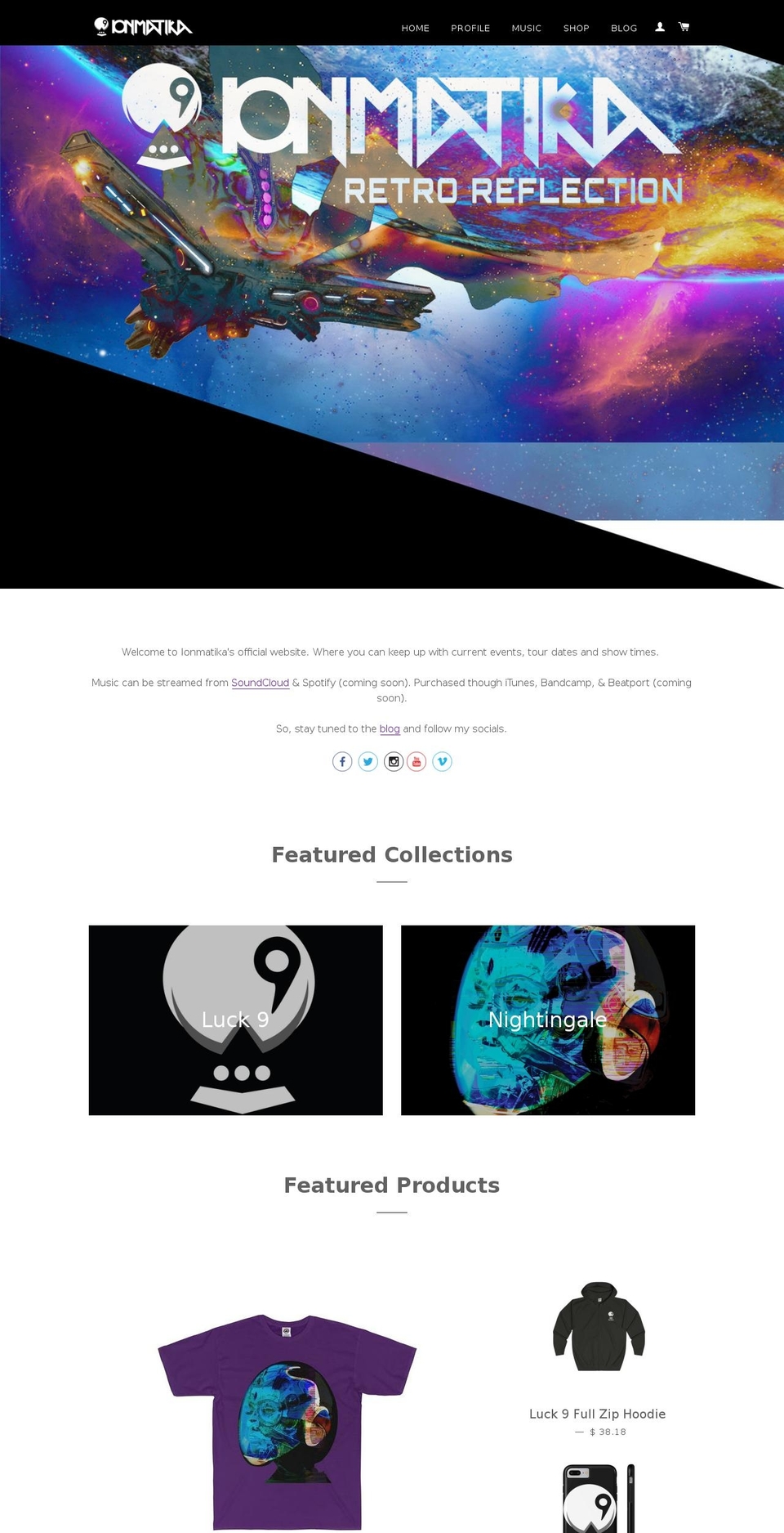 ionmatika.com shopify website screenshot