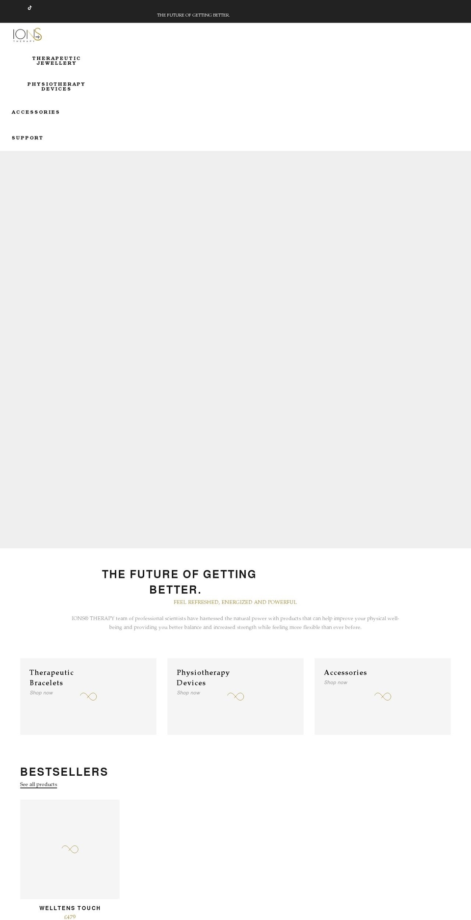 Kloonk Shopify theme site example ionstherapy.com