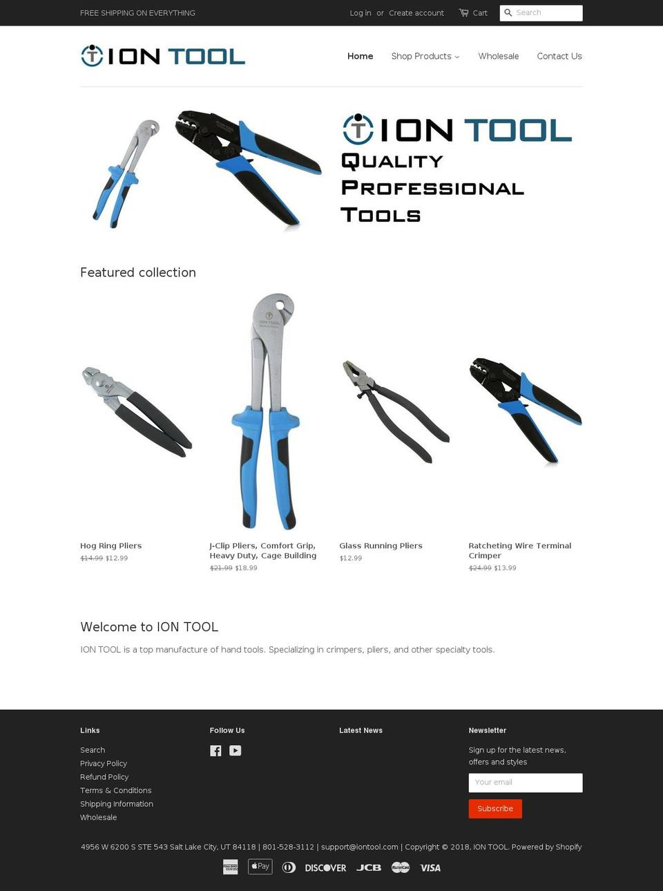 iontools.com — Shopify storefront screenshot