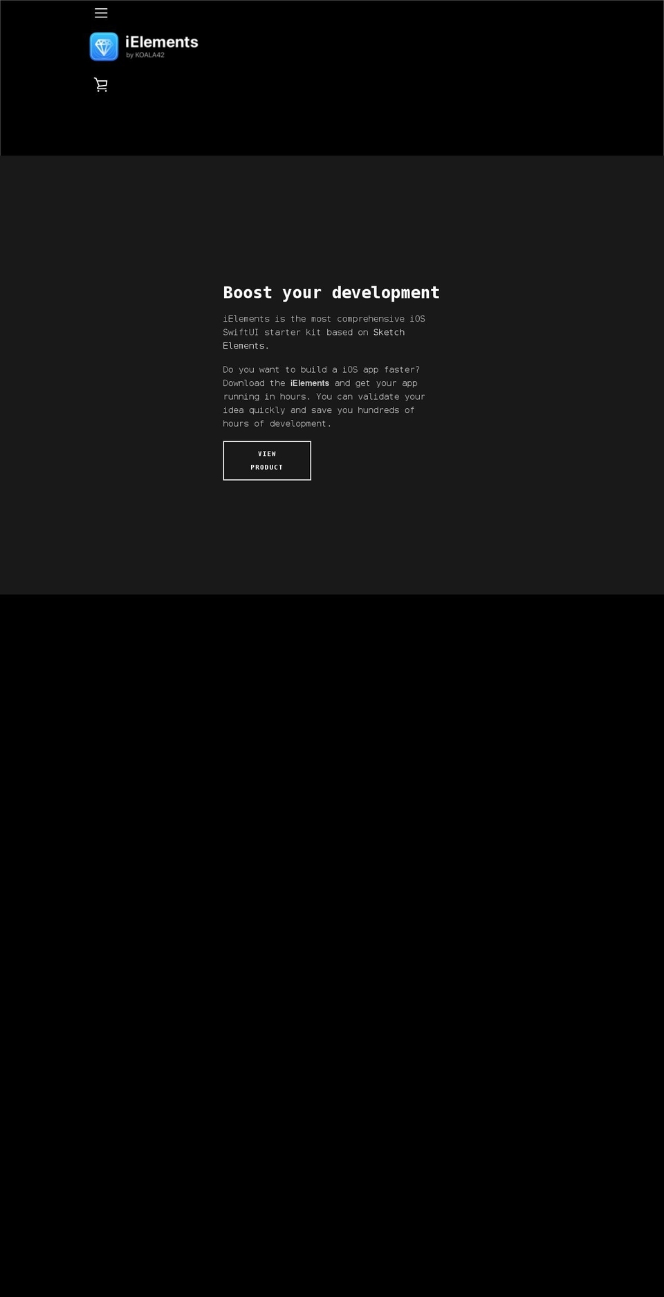 ioselements.com shopify website screenshot