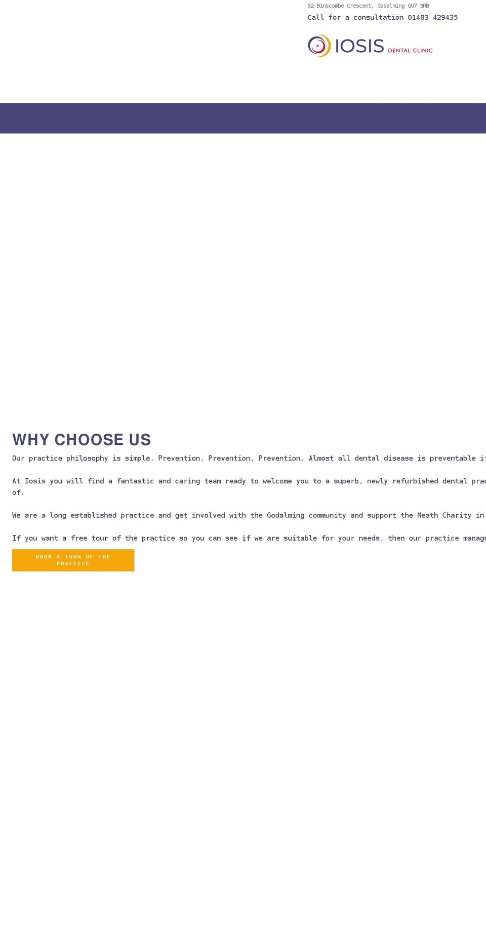 iosisclinic.co.uk shopify website screenshot