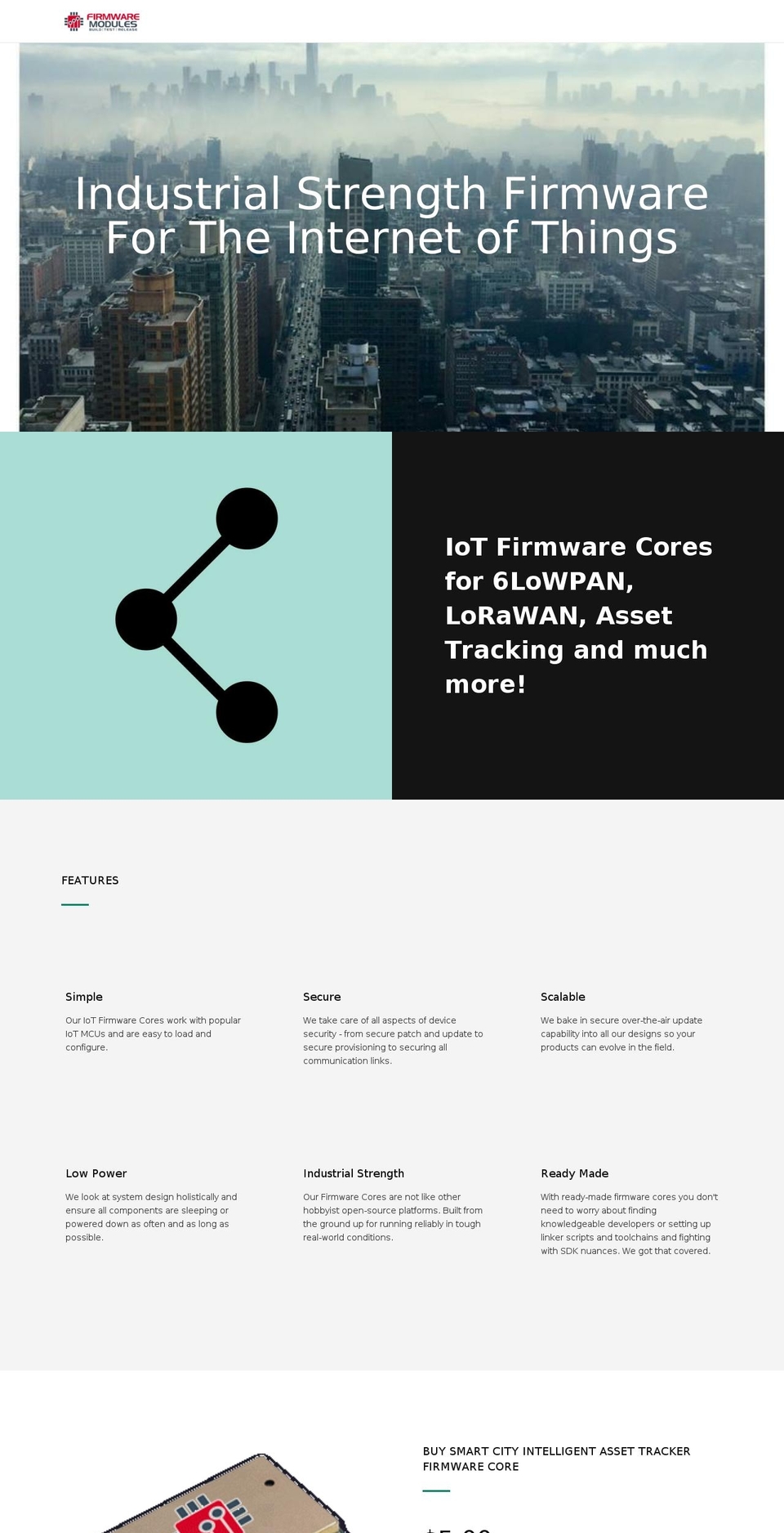 iotfirmwaremodules.com — Shopify storefront screenshot