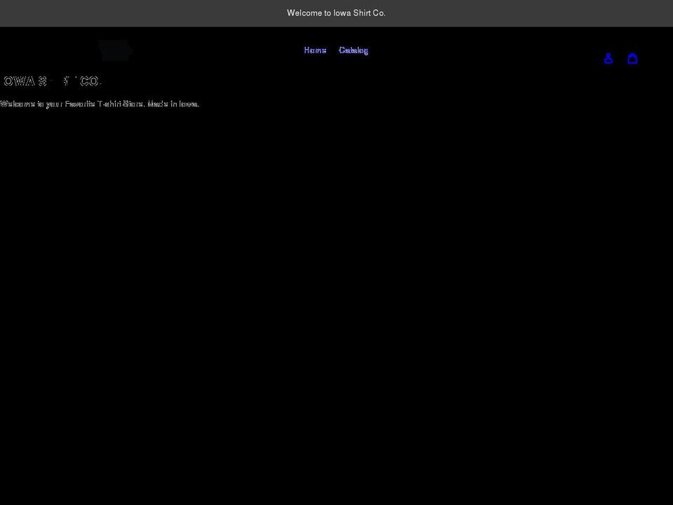 iowashirtcompany.com shopify website screenshot