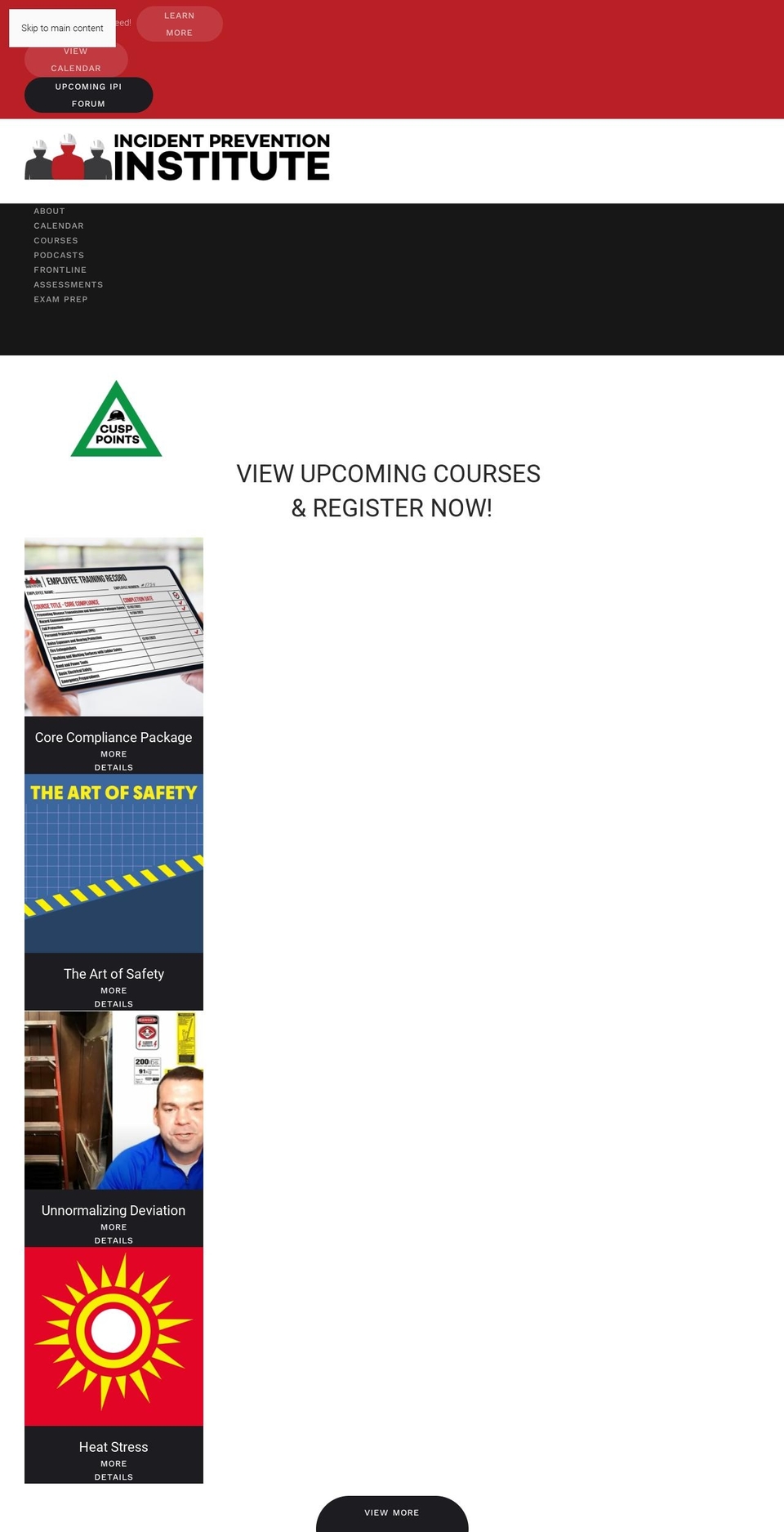 ip-institute.net shopify website screenshot