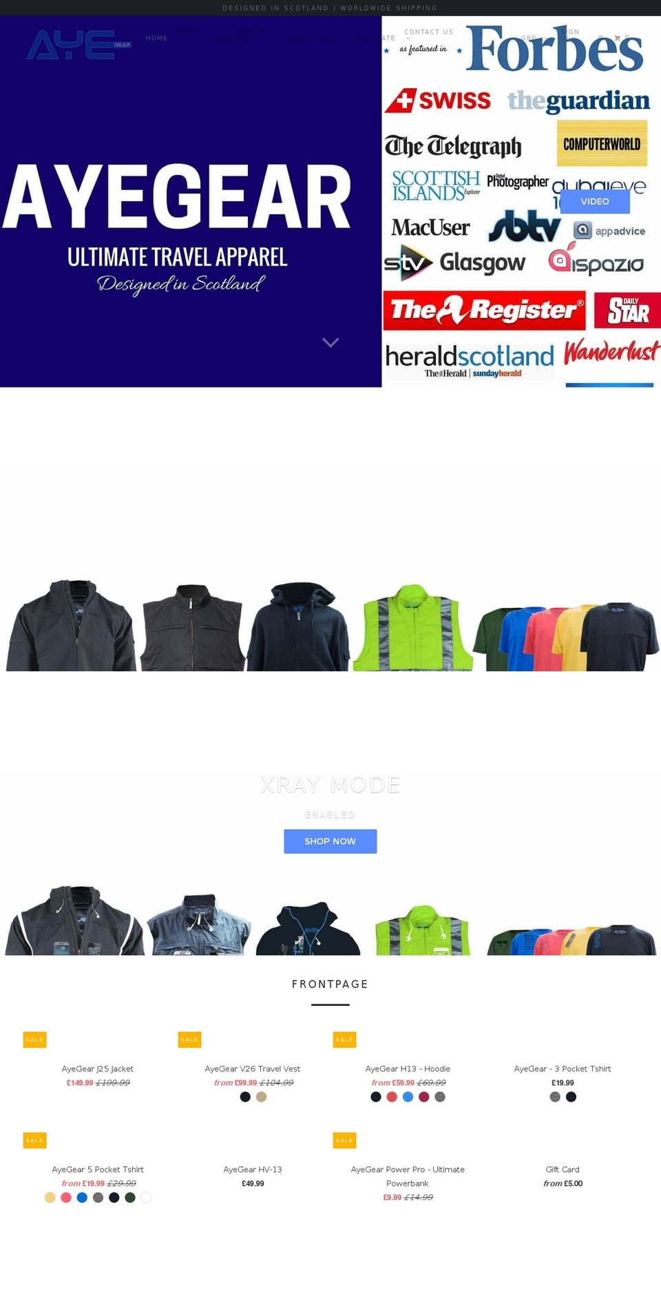 ipadclothing.com shopify website screenshot