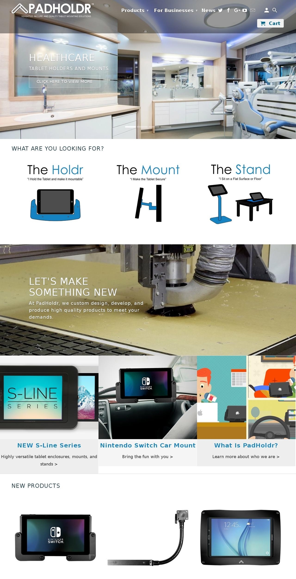 ipadholderforcar.com shopify website screenshot