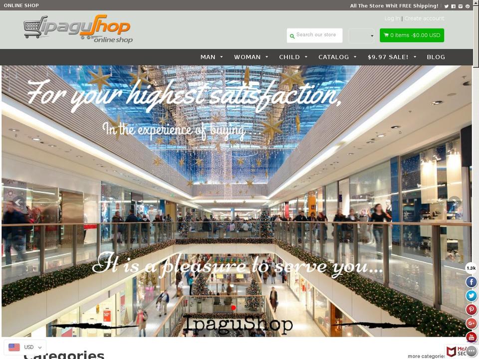 shopbooster173-29041720 Shopify theme site example ipagushop.com